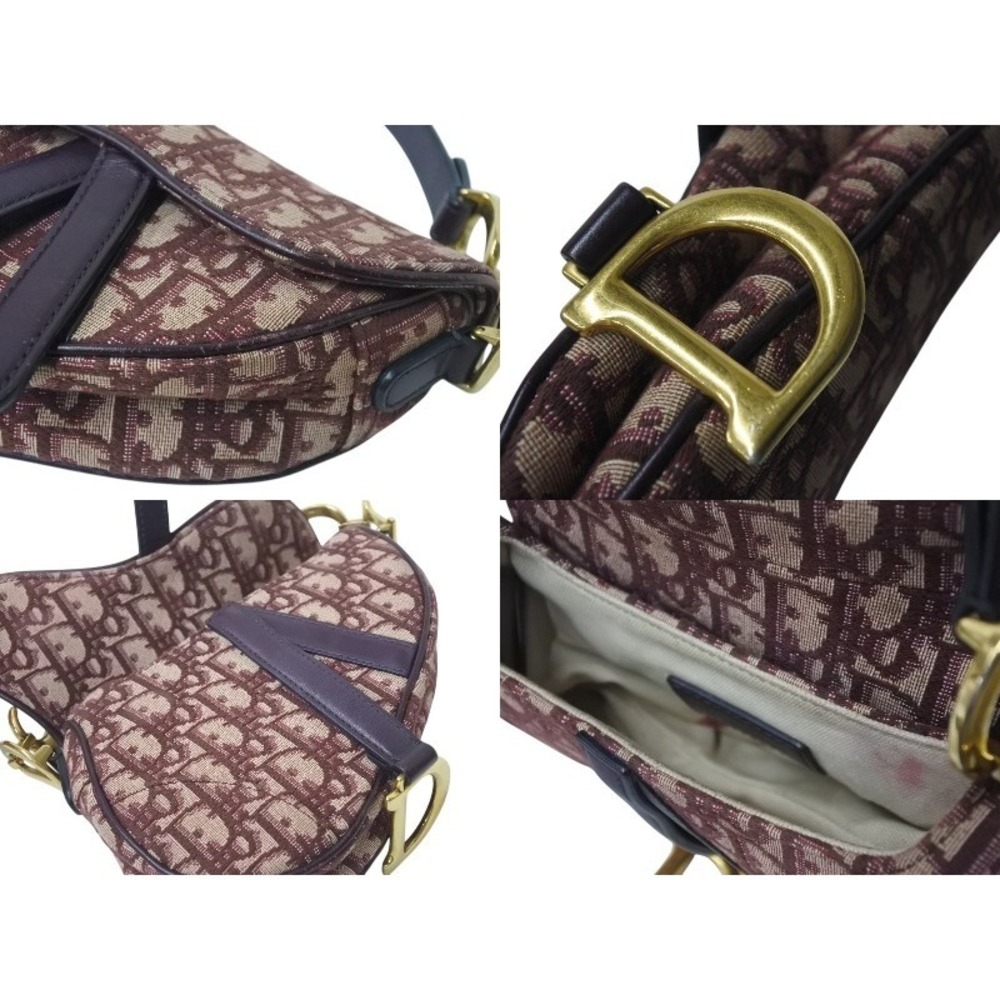 Christian Dior Oblique Saddle Bag Trotter Red - Picture 7 of 8